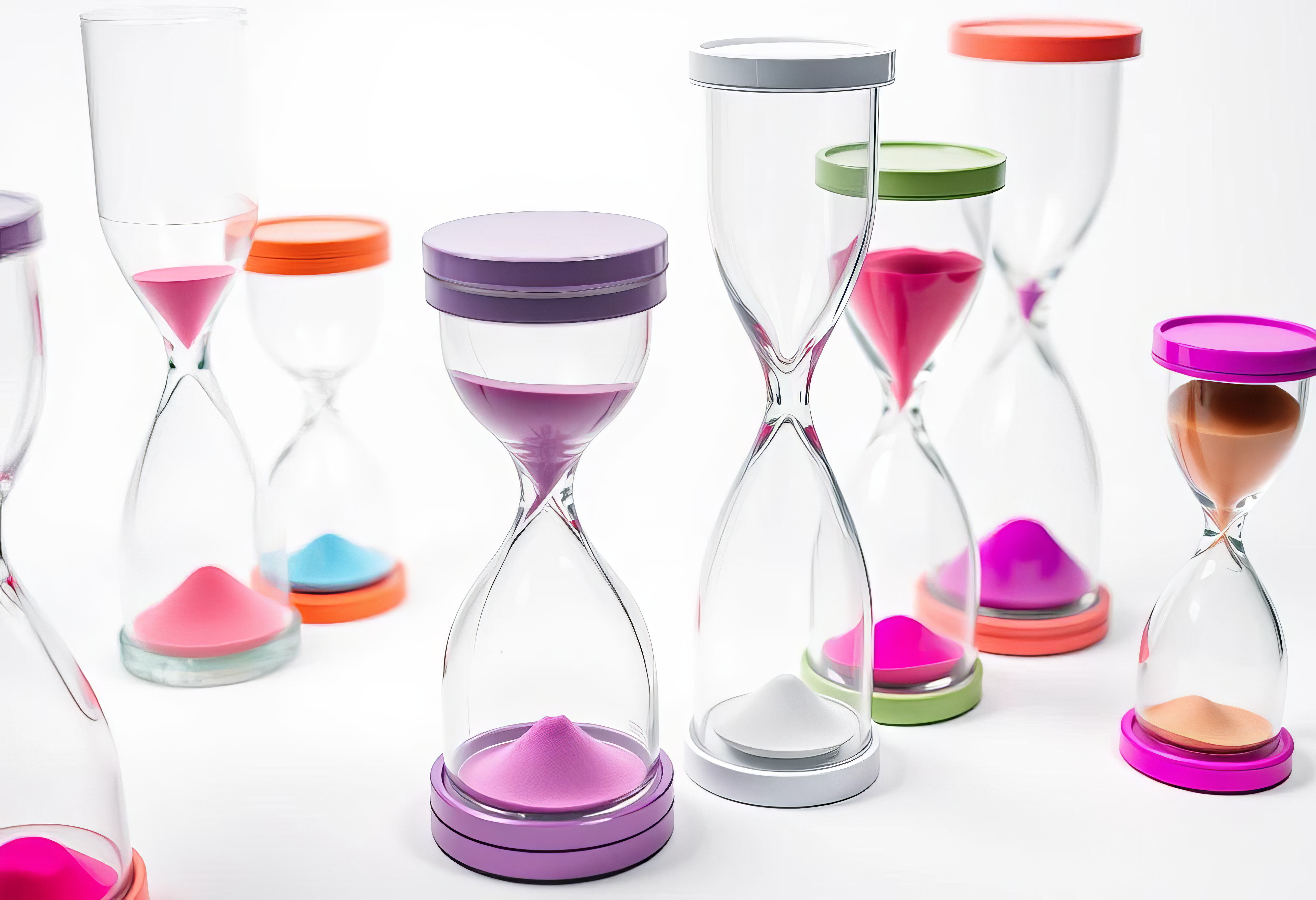 Humor & Longevity: symbolische Sanduhren für Memento Mori